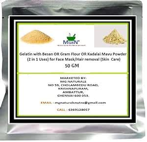 Buy Gelatin with Besan or Gram flour or Kadalai Mavu powders Mix (2 in ...