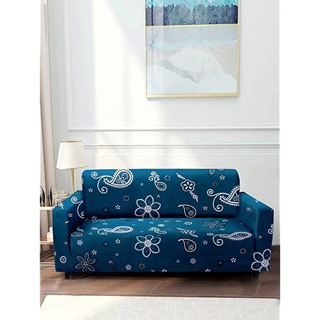 Cortina Elegant Sofa Cover | Printed | 100% Polyester Spandex Fabric ...