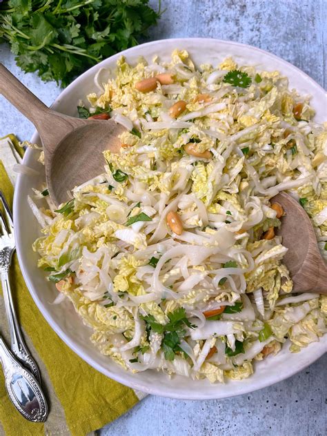 Sesame Rice Noodle & Cabbage Salad