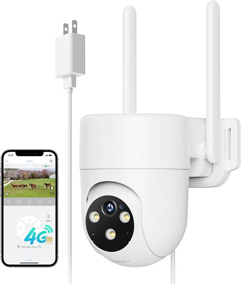 Amazon.com: LIWAN 4G LTE Cellular Security Camera Wired, No WiFi ...