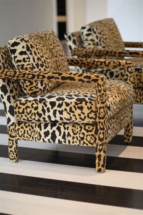 leopard print chairs living room