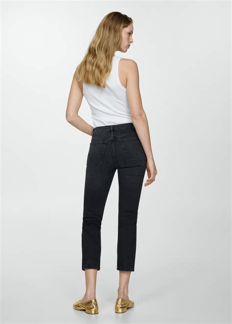 Claudia slim-fit cropped jeans - Women | MANGO OUTLET USA