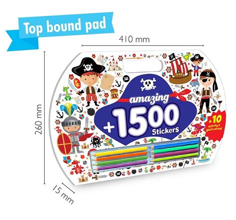 Hellofriend Books 1500 Giant Stickers Activity and Colouring Pad ...
