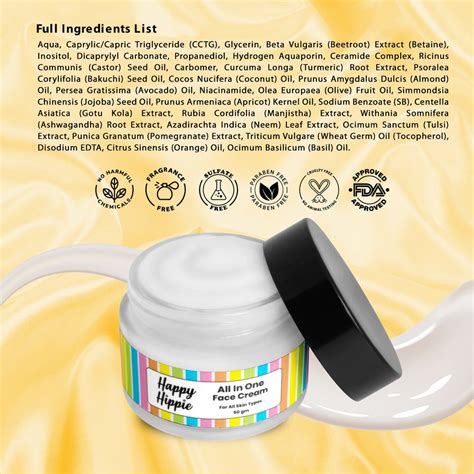 Buy All in One Face Cream Online | Happy Hippie