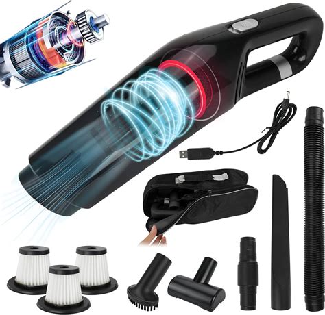 Aspiradora de mano inalámbrica, portátil de mano de 10000 Pa, potente ...