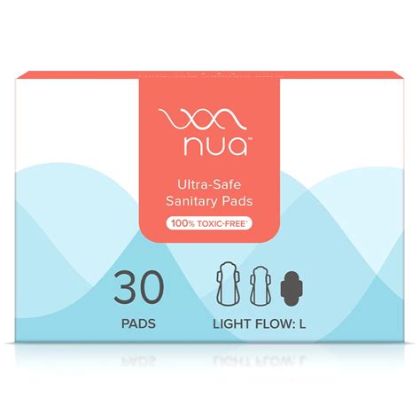 Buy Nua Ultra-Safe Sanitary Pads For Women | 30 Ultra Thin Pads | Light ...