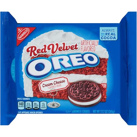 OREO Red Velvet Cream Cheese Flavored Cookies, 12.2 India | Ubuy