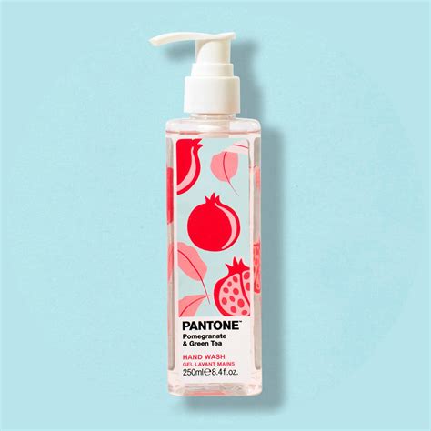 Pantone Pomegranate & Green Tea Hand Wash (250ml) - Bubble T Cosmetics