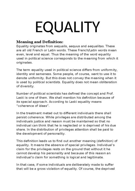Equality - bfryk,bfvb - EQUALITY Meaning and Definition: Equality ...