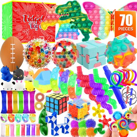 Buy Fidget Toys Set, 70 Pack Sensory Toys Party Favors Kids Autism ...