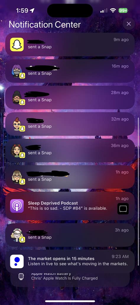 Snapchat Notifications