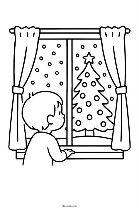 Cute Christmas Gingerbread Coloring Page (Free PDF&PNG Printable)