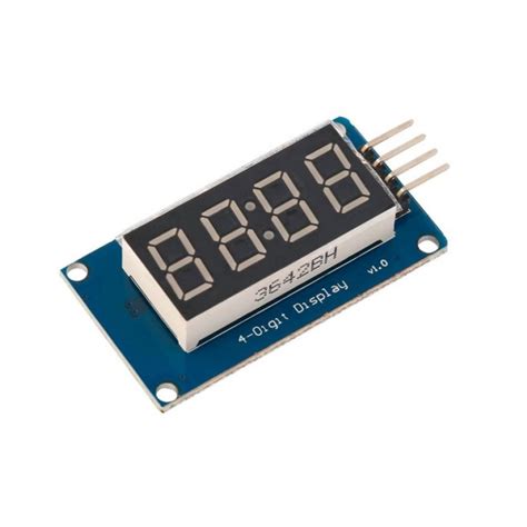 TM1637 4 Digits 7 Segment Led Display Module – ControllersTech®