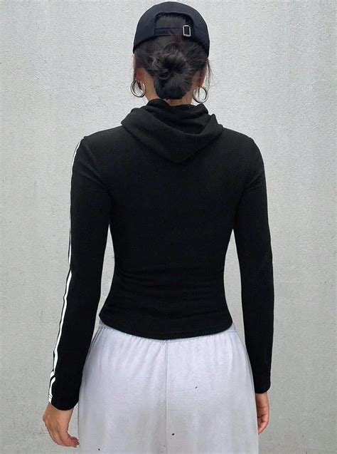 Ribbon Zip Up Sweatshirt | Savana | Bestsellers