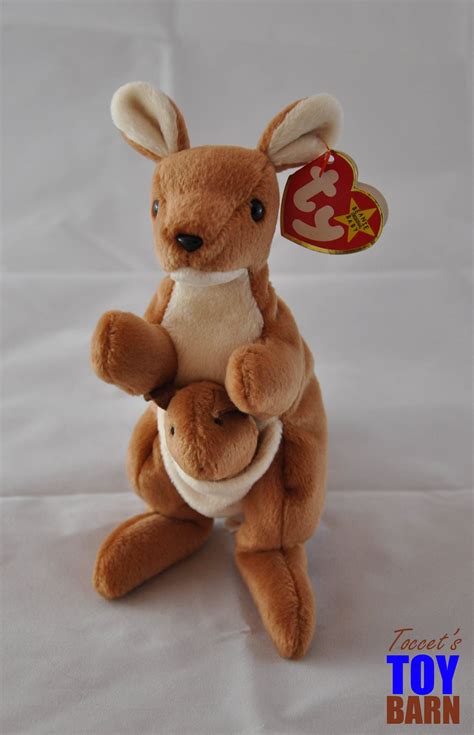 Pouch the Kangaroo 1996 Vintage Ty Beanie Baby Toy