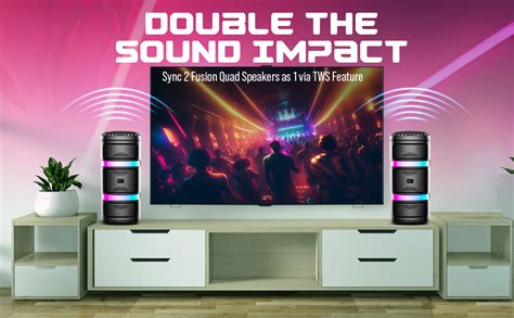 pTron Newly Launched Fusion Quad 40W Karaoke Bluetooth Party Speaker ...