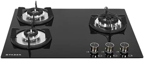 Faber Slim Gas stove 3 burner glass cooktop (Hob Cooktop Remo 3BB BK ...