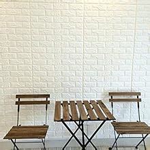 RUDVED 3D White Brick Wallpaper for Wall PE Foam Wall Stickers Self ...