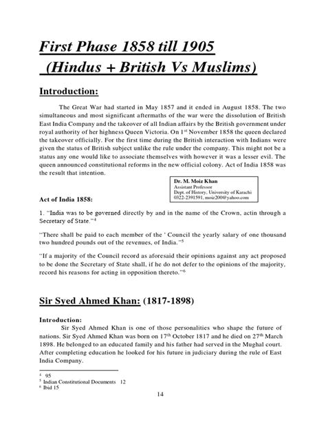 Sir Syed Ahmad Khan (1817–1898), whose vision (Two-nation theory) formed the basis of Pakistan