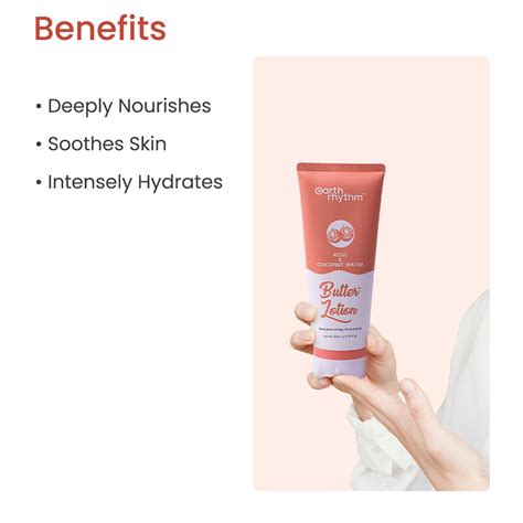 Rose & Coconut Water Body Butter Lotion | Earth Rhythm