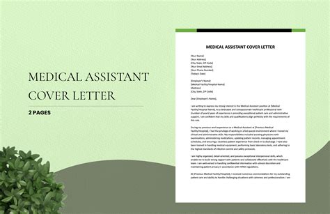 Medical Assistant Cover Letter in Word, Google Docs, Pages - Download | Template.net