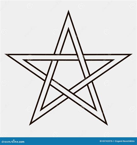 Five-pointed star stock vector. Illustration of decorative - 83743376