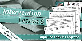 English Intervention Resources | AQA GCSE English Language