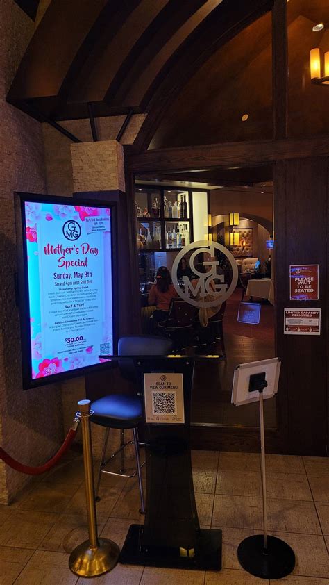 Menu at Gregory's Mesquite Grill steakhouse, Mesquite