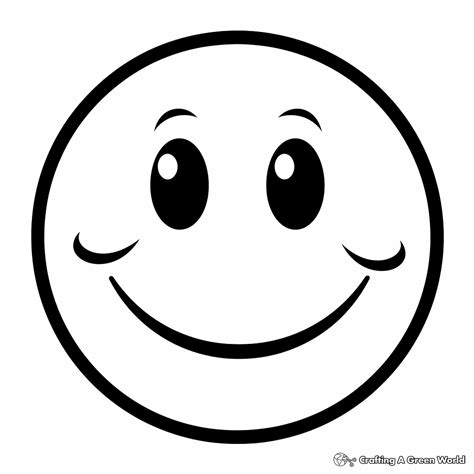Smiley Face Coloring Pages