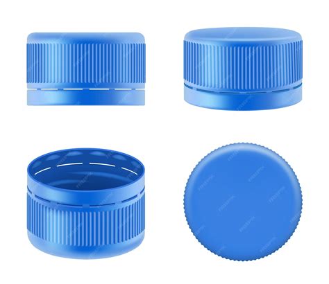 Premium Vector | Bottle cap realistic polyethylene colorful plastic ...