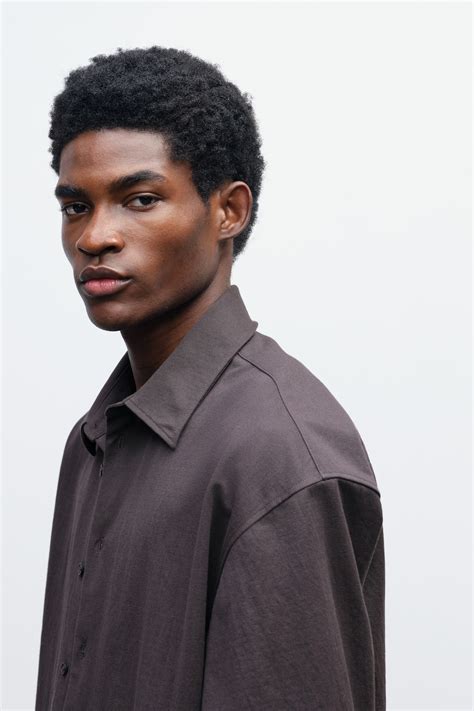Loose Fit Shirt - Dark brown - Men | H&M IN