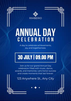 Free Customizable Annual Day Invitation Cards templates - Canva