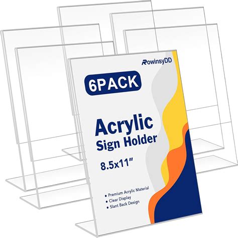 Acrylic Table Top Sign Holder at Ada Tawney blog