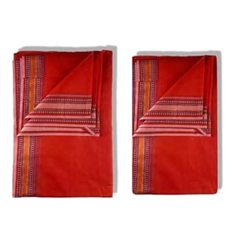 Maa Silk Cotton Pitambari Dhoti & Gamchi (Angavashtra) for Men ...