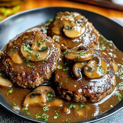 Salisbury Steak with Mushroom Gravy