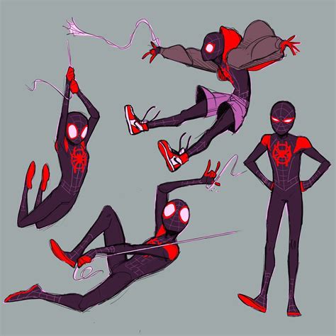 spider man drawing reference