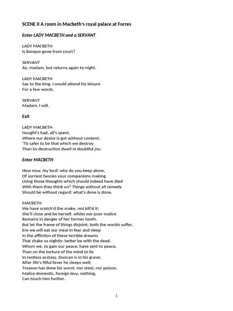 Image result for Macbeth Script