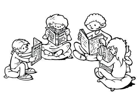 Reading Coloring Pages 的图像结果