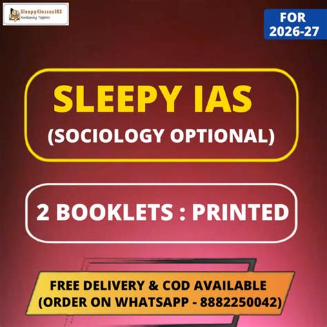 Sociology Optional : English Medium – KGM Study