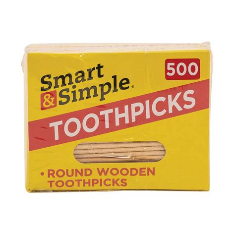 Buy Smart & Simple Round Wooden Toothpicks, 500 ct from Dollar General ...