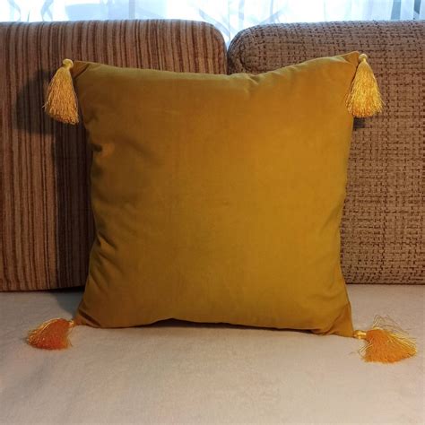 Luxury Mustard Pillow Covers Yellow Throw Pillow Cases - Etsy