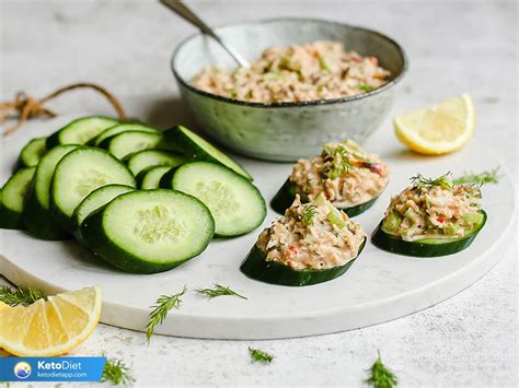 Crab Salad Cucumber Stacks | KetoDiet Blog