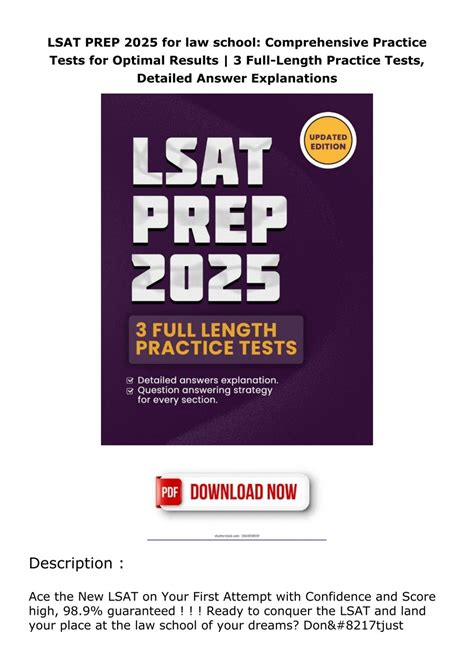 PDF/READ LSAT PREP 2025 for law school: Comprehensive Practice Tests ...
