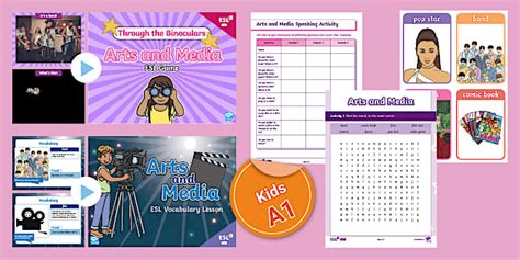 Kids ESL Arts & Media Lesson