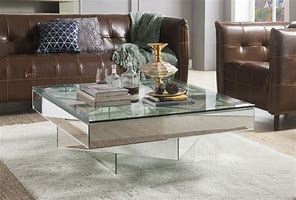 Image result for Square Mirrored Coffee Table