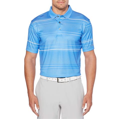 Ben Hogan Men's Performance Short Sleeve Printed Stripe Golf Polo Shirt ...