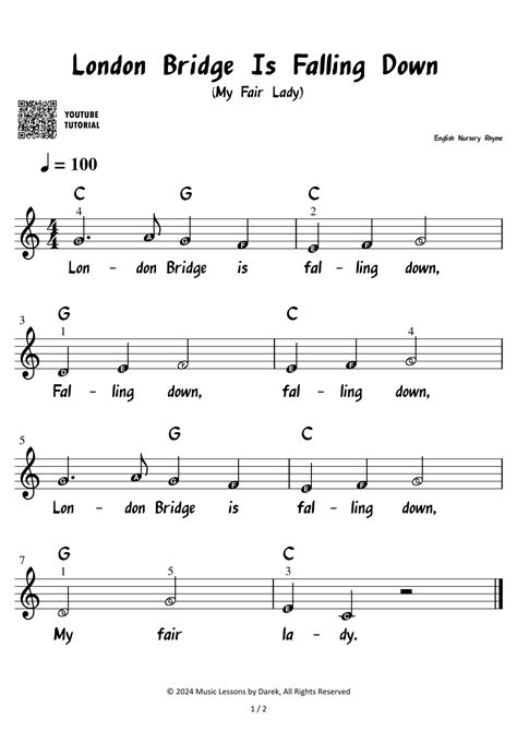 London Bridge Is Falling Down (My Fair Lady) – English Nursery Rhyme ...