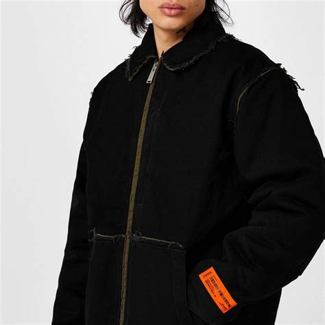 Heron Preston Men's Rebuilt Denim Long Sleeve Field Jacket | Flannels