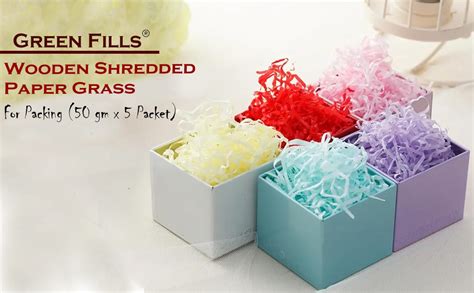 Green Fills Decorative Shredded Wood Grass for Gift Packaging, Hampers ...