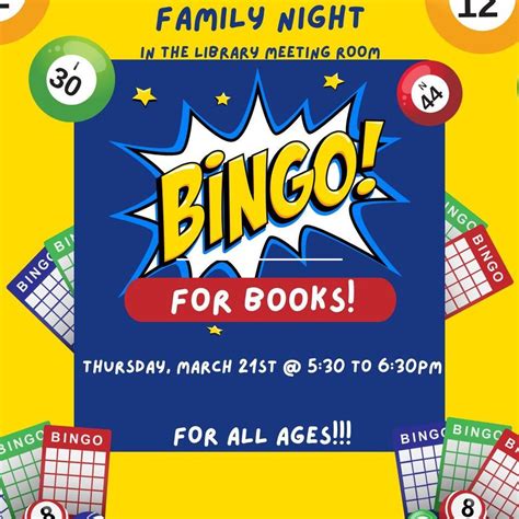 Family Night - Bingo for Books!, 100 Gammill St, Haslet, TX, United ...